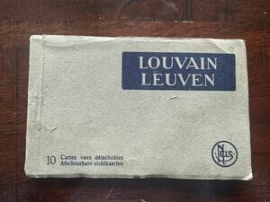 Vintage Louvain Leuven Belgium 10 Detachable Postcard Booklet NELS Ern Thill